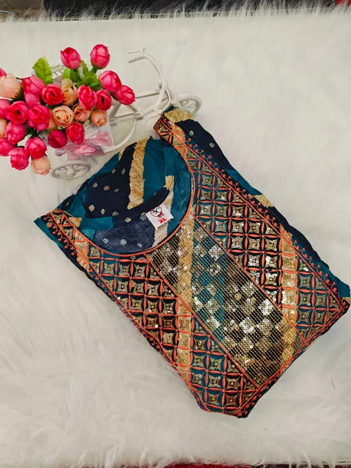 RAYON SRIPES ANARKALI KURTI AK24